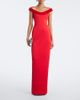 David Koma David Koma Velvet-trimmed off-shoulder satin gown - 2