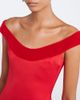 David Koma David Koma Velvet-trimmed off-shoulder satin gown - 3