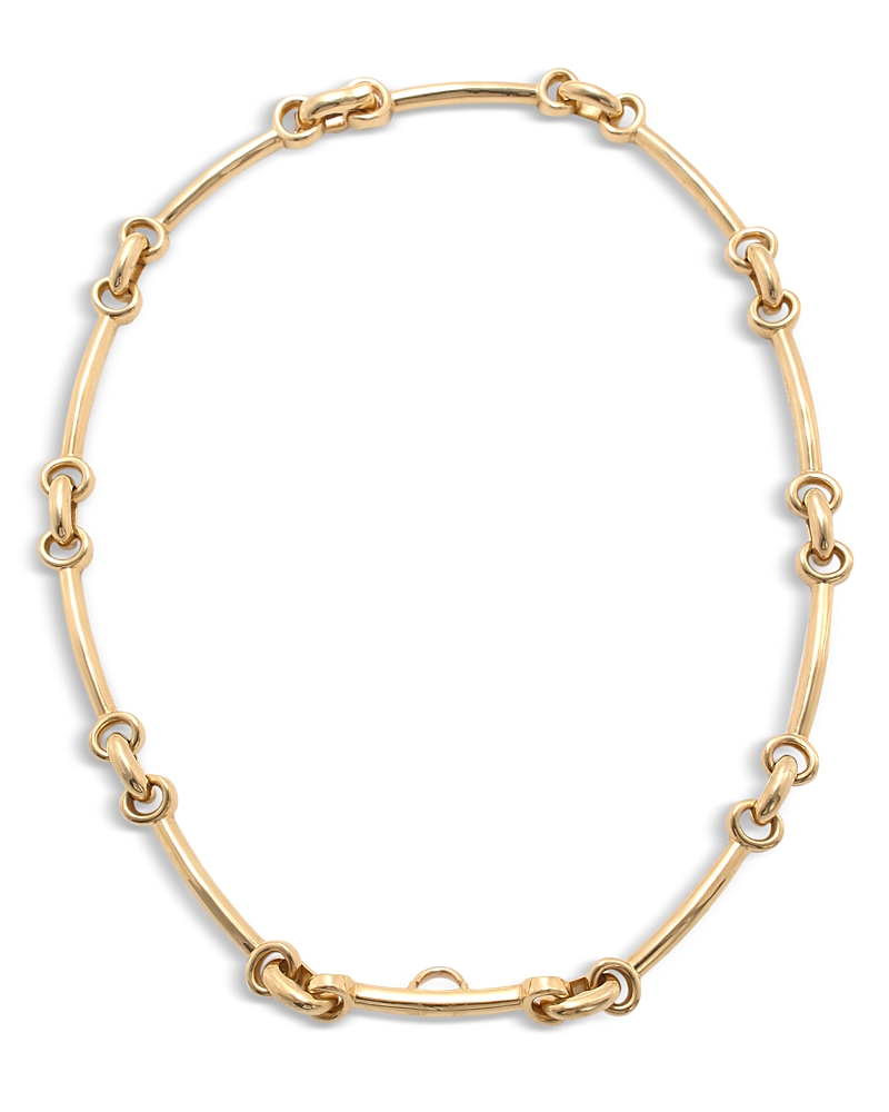 David Webb David Webb 18K Yellow Gold Long Link Collar Necklace, 15