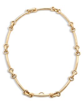 David Webb David Webb 18K Yellow Gold Long Link Collar Necklace, 15