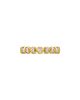 David Yurman Bezel Set Band Ring in 18K Yellow Gold with Diamonds, 3.7mm - 4