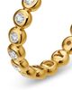 David Yurman Bezel Set Band Ring in 18K Yellow Gold with Diamonds, 3.7mm - 5