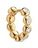 David Yurman Bezel Set Hoop Earrings in 18K Yellow Gold with Diamonds, 13.4mm - 4