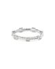 David Yurman David Yurman 18K White Gold Cable Collectibles Diamond Stack Ring - 1