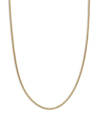 David Yurman David Yurman Box Chain Necklace in 18K Yellow Gold 32, 1.7mm