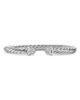 David Yurman David Yurman Cable Flex Bracelet in Sterling Silver with Pave Diamond Domes, 6mm - 1
