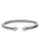 David Yurman David Yurman Cable Flex Bracelet in Sterling Silver with Pave Diamond Domes, 6mm - 3