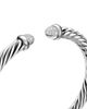 David Yurman David Yurman Cable Flex Bracelet in Sterling Silver with Pave Diamond Domes, 6mm - 4