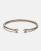 David Yurman David Yurman Cablespira® Flex 18kt gold cuff bracelet with freshwater pearls and diamonds - 1