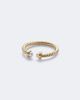 David Yurman David Yurman Cablespira® Flex Micro 18kt gold ring with pearls - 1