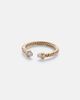 David Yurman David Yurman CablespiraÂ® Micro 18kt gold ring with diamonds - 1