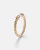 David Yurman David Yurman CablespiraÂ® Micro 18kt gold ring with diamonds - 4
