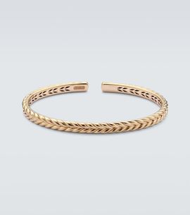 David Yurman David Yurman Chevron 18kt gold cuff bracelet