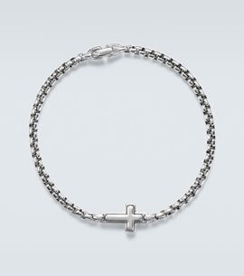 David Yurman David Yurman Cross Station sterling silver bracelet
