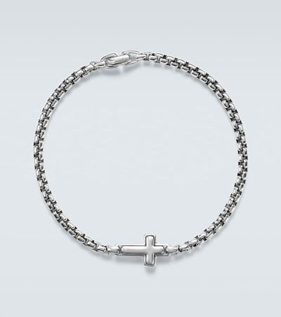 David Yurman David Yurman Cross Station sterling silver bracelet