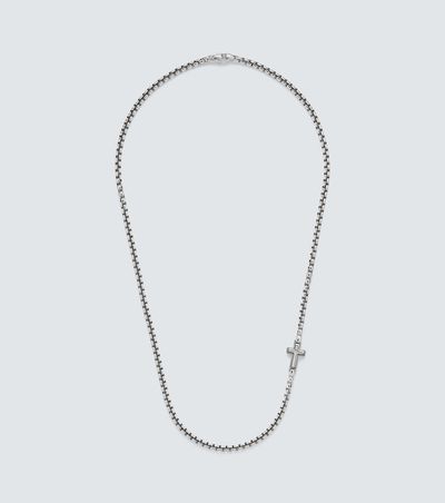 David Yurman David Yurman Cross Station sterling silver necklace