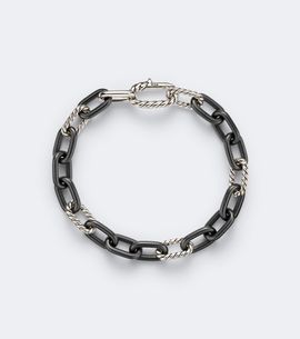 David Yurman David Yurman DY Madison® titanium and sterling silver chain bracelet