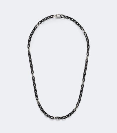 David Yurman David Yurman DY Madison® titanium and sterling silver chain necklace