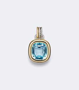 David Yurman David Yurman DY Mercer® 18kt gold and sterling silver pendant with topaz and diamonds