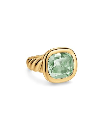 David Yurman David Yurman Dy Mercer Color Stone Ring in 18K Yellow Gold, 13.5mm