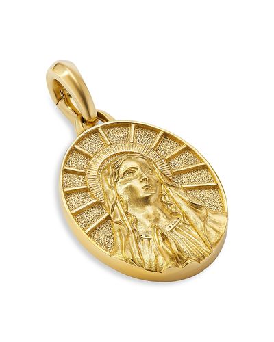 David Yurman David Yurman Men's 18K Yellow Gold Amulets Mary Medallion