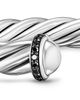 David Yurman David Yurman Men's Cable Cuff Bracelet in Sterling Silver with Pave Black Diamonds, 6mm - 5