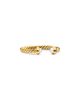 David Yurman David Yurman Micro Cablespira Flex Open Ring in 18K Yellow Gold with Pearls, 2.5mm - 1