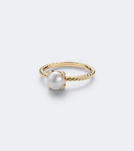 David Yurman David Yurman Pearl Classics 18kt gold ring with freshwater pearl and diamonds