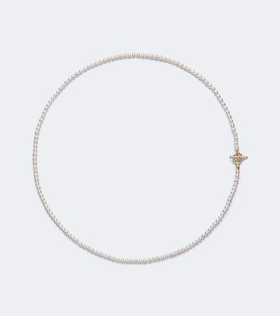 David Yurman David Yurman Pearl Classics Petite 18kt gold necklace with freshwater pearls and diamonds
