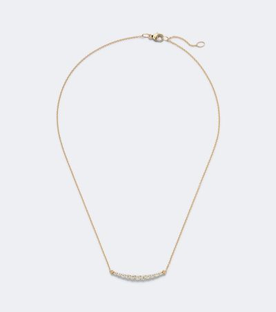 David Yurman David Yurman Petite Pavé 18kt gold necklace with diamonds