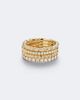 David Yurman David Yurman Petite Pavé 18kt gold ring with diamonds - 1