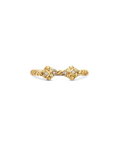 David Yurman David Yurman Renaissance Ring in 18K Yellow Gold with Diamonds, 4