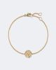 David Yurman David Yurman Sculpted Cable 18kt gold chain bracelet with diamonds - 1