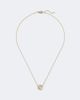 David Yurman David Yurman Sculpted Cable 18kt gold pendant necklace with diamonds - 1