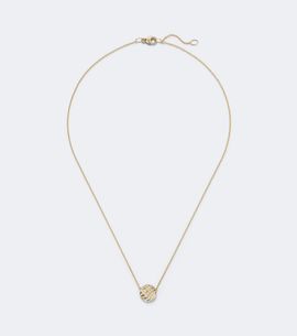 David Yurman David Yurman Sculpted Cable 18kt gold pendant necklace with diamonds