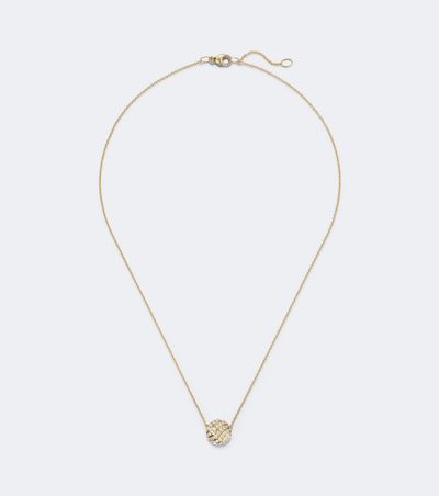 David Yurman David Yurman Sculpted Cable 18kt gold pendant necklace with diamonds