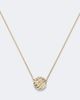 David Yurman David Yurman Sculpted Cable 18kt gold pendant necklace with diamonds - 4