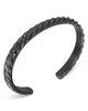 David Yurman David Yurman Sculpted Cable Cuff Bracelet in Black Titanium with Black Diamonds, 7mm - 3