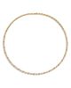 David Yurman David Yurman Sculpted Cable Flex Necklace in 18K Yellow Gold with Diamonds, 3.7mm - 1
