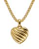 David Yurman David Yurman Sculpted Cable Heart Locket in 18K Yellow Gold, 23mm - 1