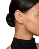 David Yurman David Yurman Sculpted Cable Huggie Hoop Earrings in Sterling Silver with Diamonds - 2