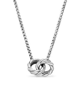 David Yurman David Yurman Sculpted Cable Linked Necklace in Sterling Silver, 9.2mm