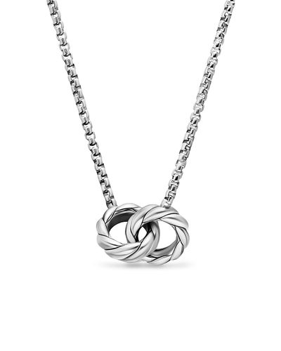 David Yurman David Yurman Sculpted Cable Linked Necklace in Sterling Silver, 9.2mm