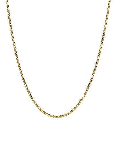 David Yurman David Yurman Small Box Chain Necklace in 18K Yellow Gold, 22