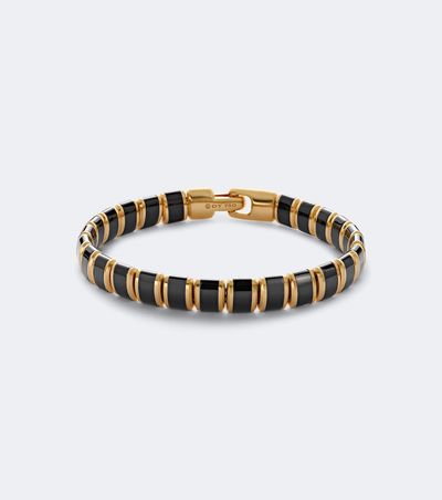 David Yurman David Yurman Spiritual Beads 18kt gold bracelet with onyx