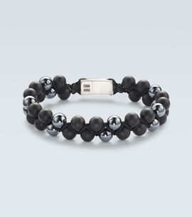 David Yurman David Yurman Spiritual Beads sterling silver bracelet with onyx