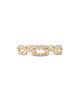 David Yurman David Yurman Stax Single Row Pave Chain Link Ring with Diamonds in 18K Gold - 4