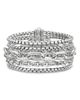 David Yurman David Yurman Sterling Silver Multi-Row Chain Bracelet - 1