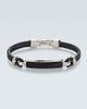 David Yurman David Yurman Streamline® sterling silver and leather bracelet with onyx - 1