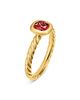 David Yurman Dy Mercer A Color Cable Ring in 18K Yellow Gold with Rhodolite Garnet 5.5mm - 2